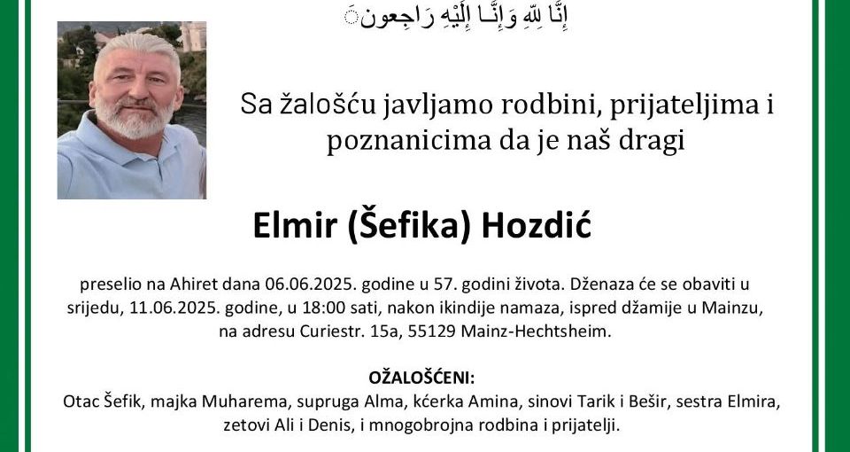 Svuda prođi – svojoj „zemlji“ dođi -Omaž Elmiru Hozdiću