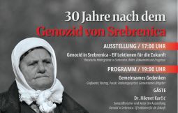 30 Jahre Srebrenica: Gedenkveranstaltung im Kulturforum Wiesbaden